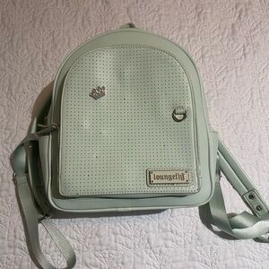 Loungefly Pastel Green Pin Perforated Backpack